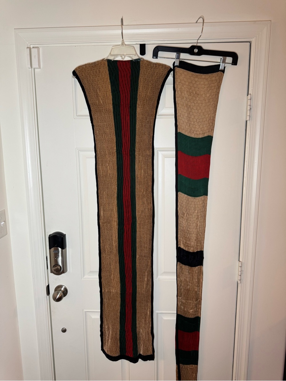 Stretch Striped Dress; No Brand